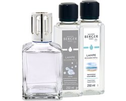 Lampe Berger Starter- & Giftset Carré - inclusief 2x 180 ml parfum