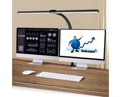 Lampen District® - Bureaulamp led dimbaar - Bureau Accessoires – Bureau Verlichting - 5 Lichtstanden & 5 Helderheidsniveaus - desk lamp