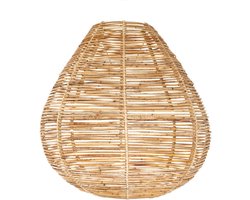Lampen - hanglamp Kyra XL - rotan hanglamp - handgemaakt - eettafel - incl. wit armatuur