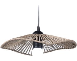 Lampenkap - 30 x 30 x 5 cm - Boho Lampenkap - Geweven Lampenkap - Handgemaakte Vintage Lampenkap - Lampenkap Hanglamp - Geschikt voor E27 Staande Lamp, Tafellamp en Hanglamp