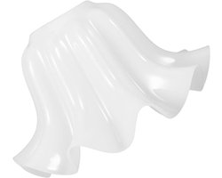 Lampenkap met bloemenpatroon in wit kunststof voor plafondlampen, tafellampen en hanglampen - Vervanging parasol met bloemenpatroon voor kamer verlichting