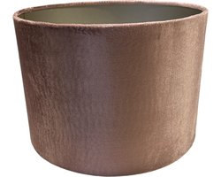Lampenkap moodlight rond 30x30x21 Royal velvet old rosé
