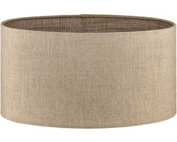Lampenkap ovaal - 30x20x16cm - Oslo linnen coffee