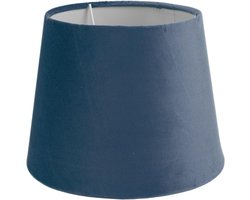 Lampenkappen Fluweel - Kap Tafellamp Vloerlamp - Decoratieve Verlichting - Handgemaakt Luxe Ontwerp - 24B x 20H cm - Zwart