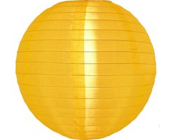 Lampion nylon geel 35 cm | 8 stuks