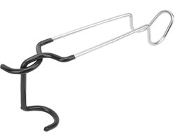 Lampstandaardhaak, kampeerlamppaal, kampeerhaak, kledinghanger, buitententlampstandaard, tentpaalhaak, lantaarnstandaard, roestvrij staal, draagbare tentlamphaak, geschikt voor kamperen, barbecueën, wandelen