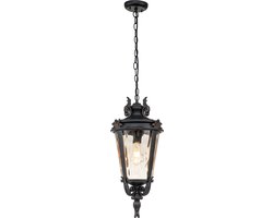 Landelijke Kroonluchter - Steady Lighting - Glas - Landelijk - E14 - L: 66.7cm - Voor Binnen - Woonkamer - Eetkamer - Zilver