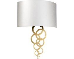 Landelijke Kroonluchter - Steady Lighting - Glas - Landelijk - G9 - L: 53cm - Voor Binnen / Binnen - Woonkamer - Eetkamer - Zilver