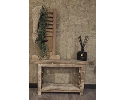 Landelijke Sidetable Kansas gebruikt steigerhout gebrand voor landelijke look