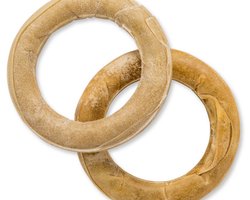 Landman Geperste Kauwring (2st) - 15cm - Hondensnacks - Kauwsnacks - Hondenbot - Kauwbot