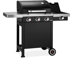 Landmann Trexon 3.1 Gasbarbecue – 3+1 Brander | Dubbelwandig Deksel | Zijbrander | 94 cm Werkhoogte