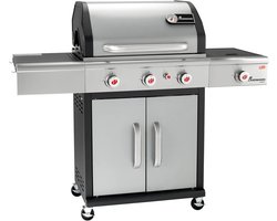 Landmann Triton PTS 3.1 Gas BBQ - Zijbrander - 3 Branders - 140 cm - Edelstaal - Gietijzeren Rooster