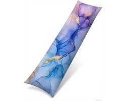 Lange Kussensloop - Decoratief Kussen - Comfortabel Slapen - Dubbelzijdig Bedrukt - 40 x 140 cm - Marmer