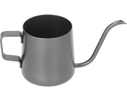 Lange Roestvrijstalen Gieter 350 ml met zwanenhals voor Kamerplanten - Zwart