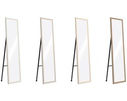 Lange spiegel Home ESPRIT Bruin Beige Grijs Kristal polyestyreen 35,5 x 40 x 156 cm (4 Stuks)