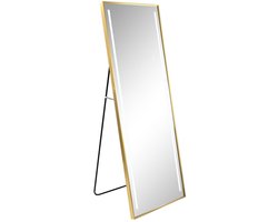 Lange spiegel Home ESPRIT Gouden Aluminium 60 x 5 x 165 cm