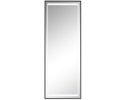 Lange spiegel Home ESPRIT Zwart Aluminium 50 x 2 x 150 cm