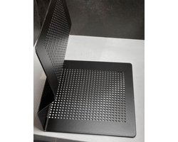 Lannoo Graphics - set van 2 metalen boekensteunen - zwart