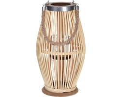 Lantaarn Bamboe 21x38cm Nature