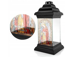 Lantaarn voor Oma - Glas-in-lood met Dedication voor Graf