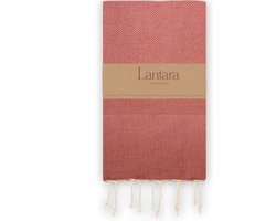 Lantara Hamamdoek Wafel - Terracotta - 100x200cm