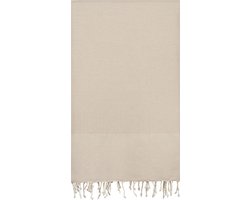 Lantara Plaid - Zand - Katoen - 190x300cm - Grand Foulard - Sprei - Picknickkleed