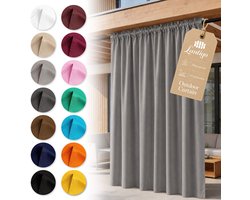 Lantigo Buitengordijn Zilver 155x210 cm waterdicht UV-bestendig | Pergola overkapping privacy terras embrasse