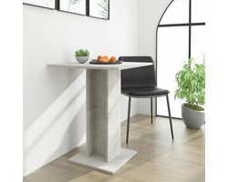 LAPOOH Bistrotafel Beton Grijs 60x60x75 cm Engineered Wood, Bistrotafel, Tuin Bartafel, Buiten/Binnen Patio Bistrotafel-802106