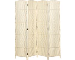 LAPPAGO - Kamerscherm - Lichtbeige - Hout
