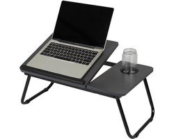 Laptop Houder - Laptop Standaard - Bed Tafel - Laptop Tafeltje - Verstelbaar - Cadeautip - Bank Tafeltje - Zwart -