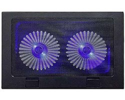 Laptop Standaard Met Koeling - Laptop Cooler - 12 tot 17 Inch - Verstelbaar - 2 Ventilators - Laptop Standaard - Laptop Koeler - Cooling Pad