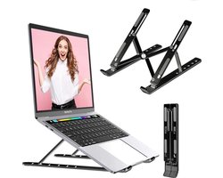 Laptop Standaard - Verstelbaar - Ergonomische Stand - Lichtgewicht - Laptop en Tablet Standaard - Opvouwbare Stand -