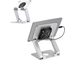 Laptop Standaard - Verstelbaar - Laptoptafel koeling - USB Ventilator - 10 tot 17 Inch - Notebook Geschikt voor: Apple Macbook - iPad / Tablet - E-Reader