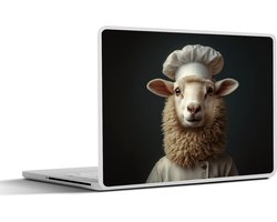 Laptop sticker - 13.3 inch - Schaap - Wol - Kok - 31x22,5cm - Laptopstickers - Laptop skin - Cover