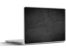 Laptop sticker - 14 inch - Beton print - Zwart - Industrieel - 32x5x23x5cm - Laptopstickers - Laptop skin - Cover