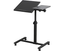 Laptop Tafel - Bureau Verstelbaar - Flexibel Werken - 360° Draaibaar - 60-90 cm Hoog - Zwart