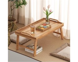 Laptop Tafel - Klaptafel Balkon - Ontbijt op bed - Ruimtebesparend ontwerp - 60x35x27cm - Multicolor