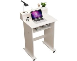 Laptop Tafel - Mobiele Werkplek - Werken en Eten - In Hoogte Verstelbaar - 50cm - Rood