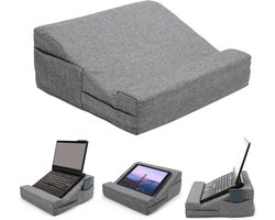 Laptopkussen en telefoonhouder - Laptoptafel voor in Bed - Schootkussen - Laptop kussen bank Geschikt voor Tablet / Macbook / Laptop