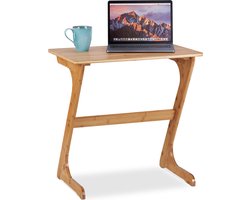 laptoptafel bamboe - 60 x 60 x 40 cm - bijzettafel - voor bed en bank