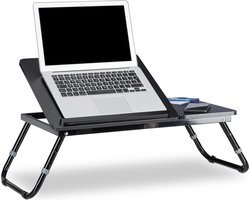 Laptoptafel hout - bedtafel - opklapbaar - bed bank tafel tafeltje