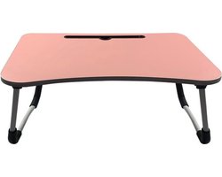 Laptoptafel – Laptop Tafel – Bedtafel – Banktafel - Inklapbaar - Roze