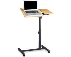 Laptoptafel op wieltjes - 95 x 60 x 40 cm - geel