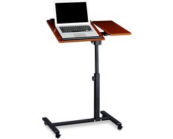 Laptoptafel op wieltjes - 95 x 60 x 40 cm - rood