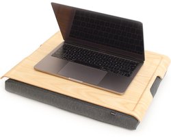 Laptray / Laptoptafel Antislip Essenhouten blad - 46 x 32 x 6,5 cm
