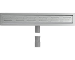 L'Aqua Douchedrain klassiek lineair 80 cm roestvrij staal