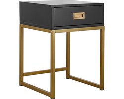 LARGO - Bijzettafel - Zwart - MDF