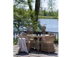 Larisa tuinmeubelset Ø120cm kubu.