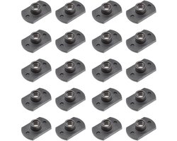 - Lasmoeren M6 - Tab Base UNC - Koolstofstaal - Machine Schroef - T-vormige - 2 Projectie - Voor Meubels Voertuigen Caster en Industrie Machine