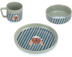 Lässig Tiny Team Kinderservies – 3-delig – Hond – Porselein – Antislip